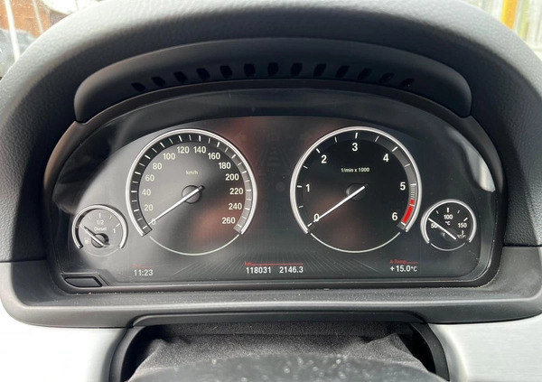 BMW Seria 5 cena 60500 przebieg: 118000, rok produkcji 2014 z Krotoszyn małe 379